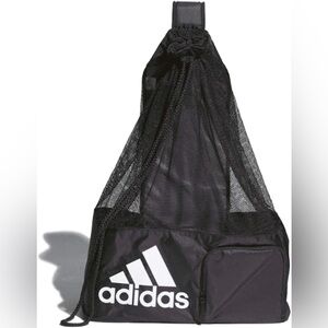 Adidas Stadium Black Mesh Ball Backpack